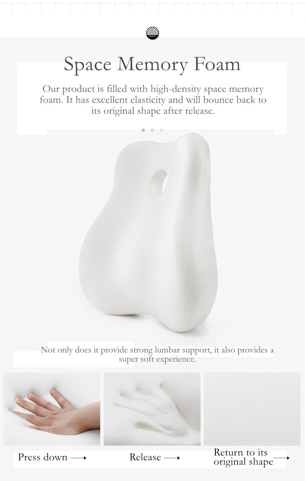 Lumbar Care Cushion Warped Waist Support-3